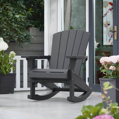 Keter Adirondack keinutuoli Troy grafiitti