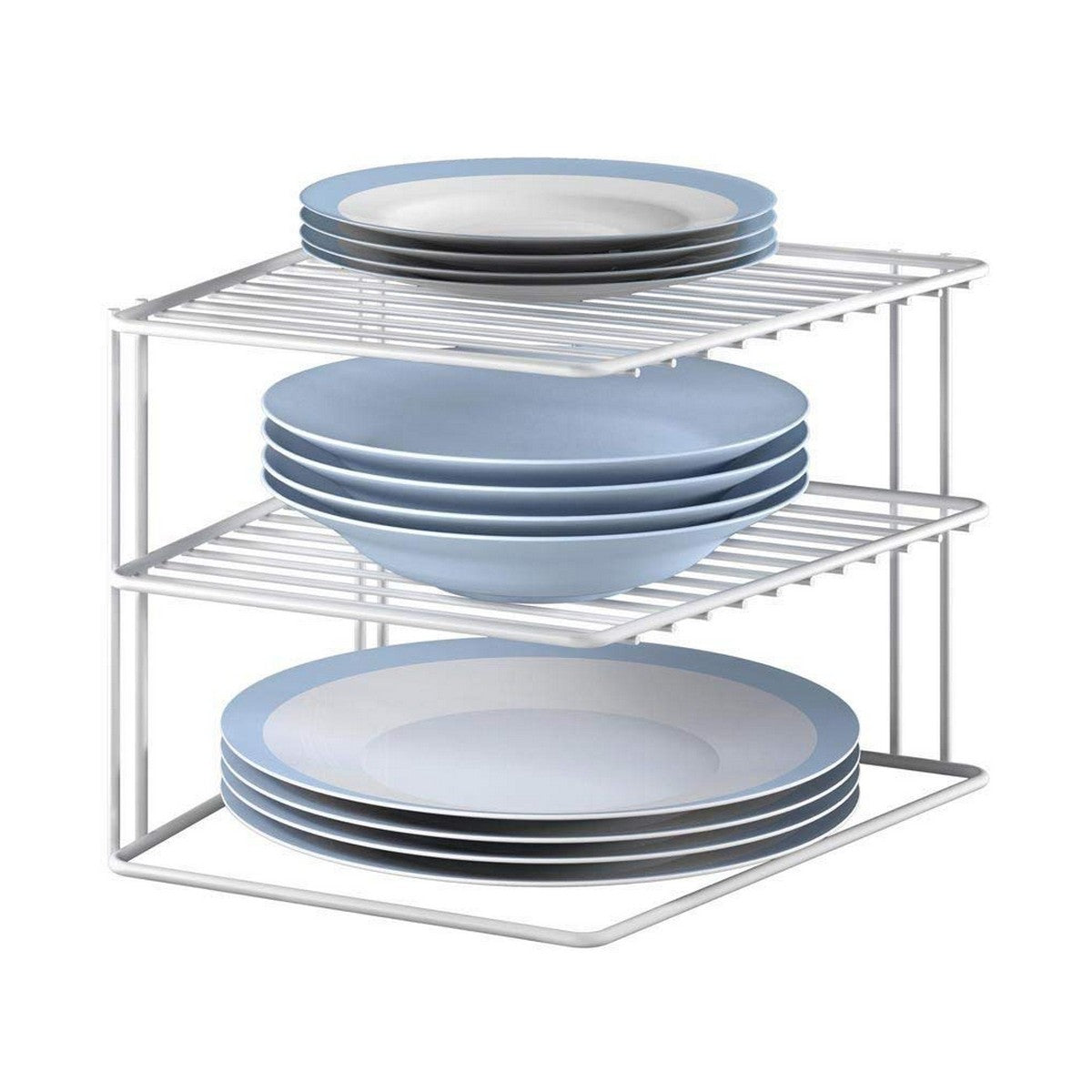 Organizer für Küchenschränke Metaltex Silos 3 Regale Metall (25 x 25 x 19 cm)