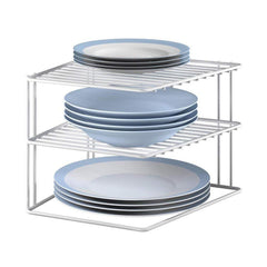 Organizer für Küchenschränke Metaltex Silos 3 Regale Metall (25 x 25 x 19 cm)