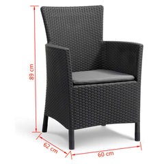 Keter Garden chair Iowa graphite