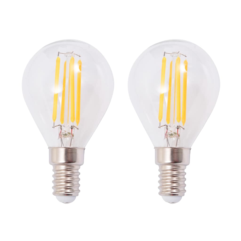 Seinävalaisin 2 Kpl 2 Led-Hehkulampulla 8 W