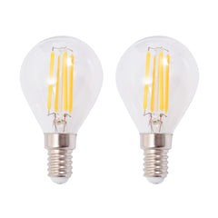 Seinävalaisin 2 Kpl 2 Led-Hehkulampulla 8 W