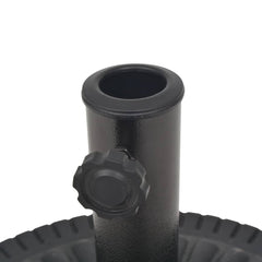 Sonnenschirmständer aus Kunstharz, rund, schwarz, 29 kg
