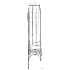 Puutarhapenkki 122 cm rauta antiikinruskea