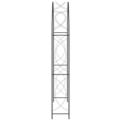 Puutarhakaari Musta 150X34X240 Cm Rauta