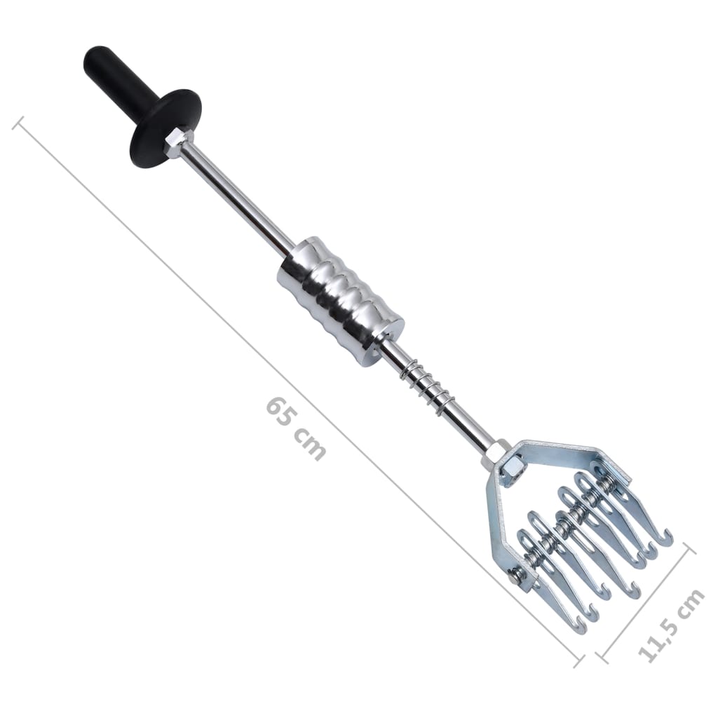 Liukuvasara Usealla Koukulla 65 Cm Hiiliteräs