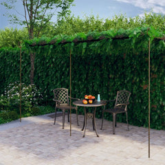 Puutarhan pergola antiikkiruskea 6x3x2,5 m rauta