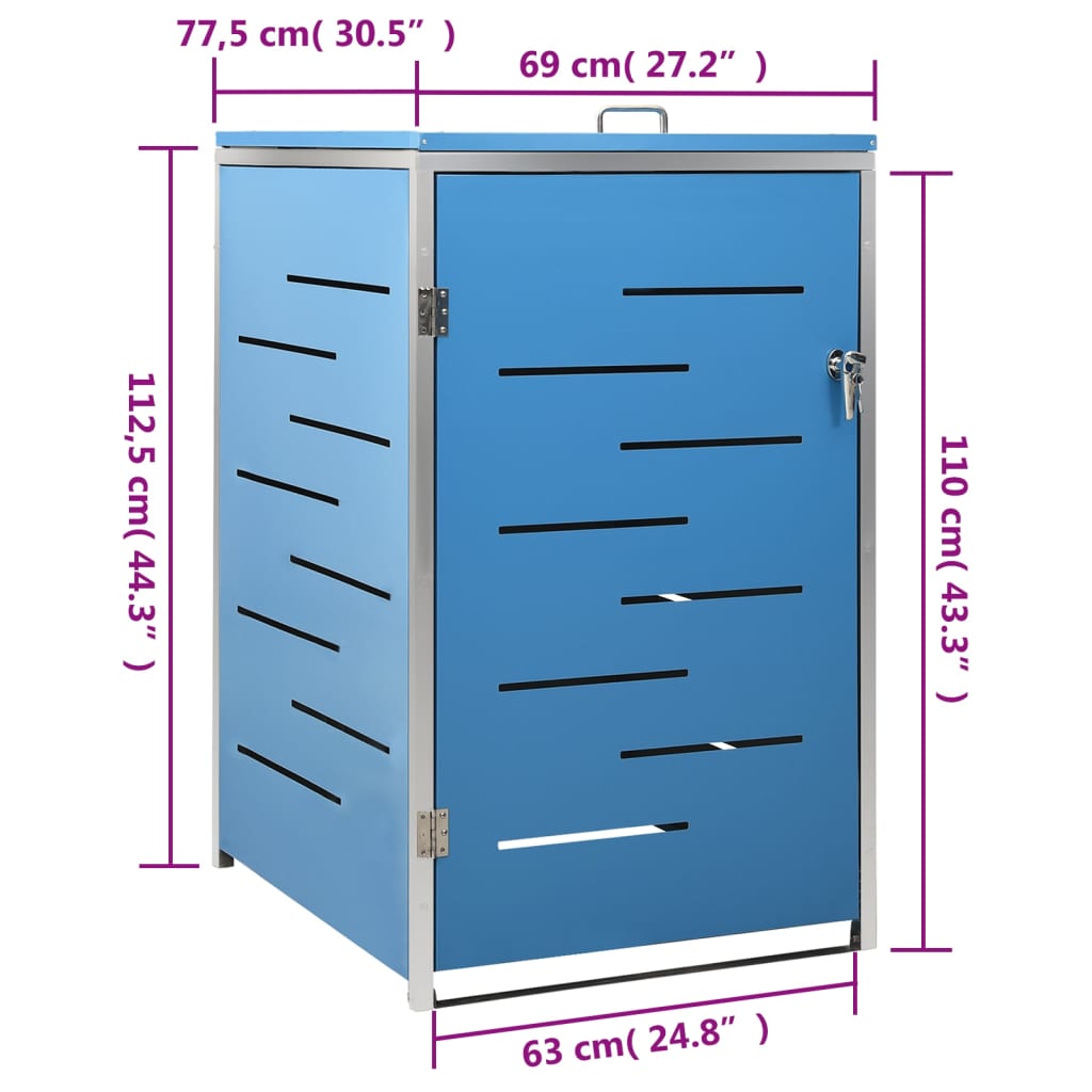 Yhden Roska-Astian Vaja 69X77,5X112,5 Cm Ruostumaton Teräs