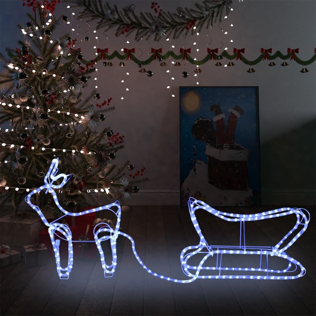 Poro Ja Reki Joulukoriste Ulkokäyttöön 576 Led-Valoa