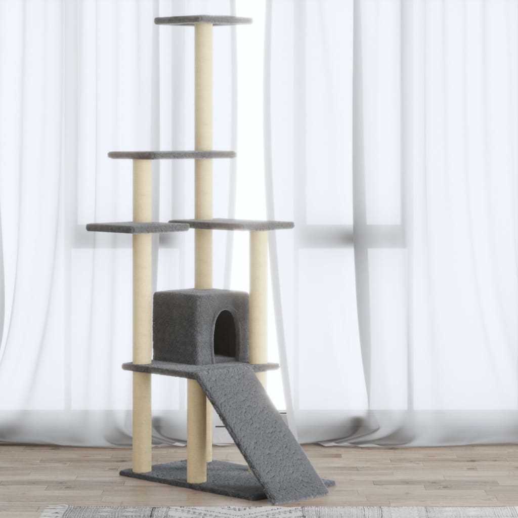 Kissan Kiipeilypuu Sisal- Raapimispylväillä 155Cm