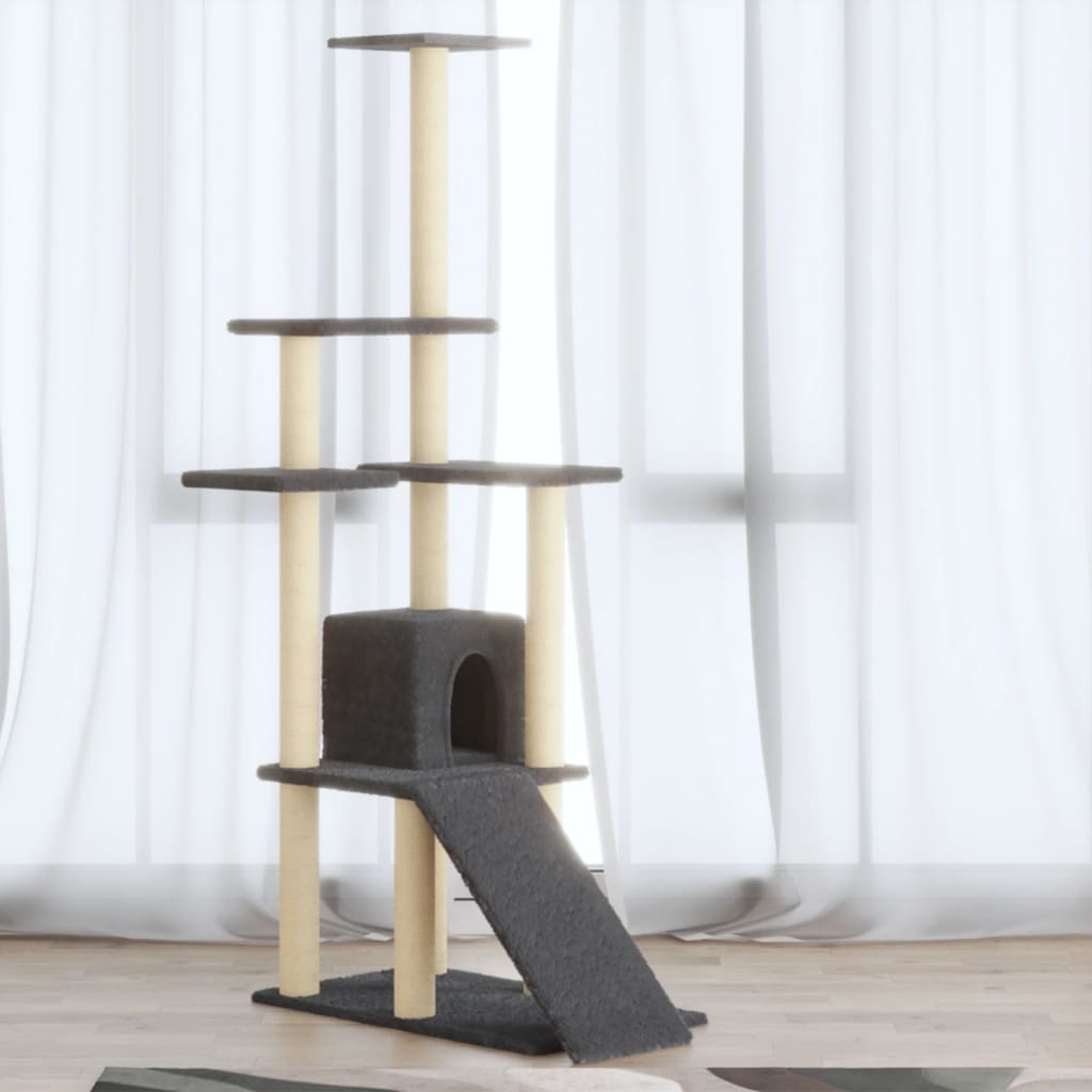 Kissan Kiipeilypuu Sisal- Raapimispylväillä 155Cm