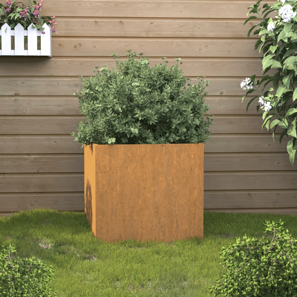 Kukkalaatikko Corten Teräs