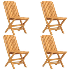 Folding garden chairs 4 pcs 47x47x89 cm solid teak