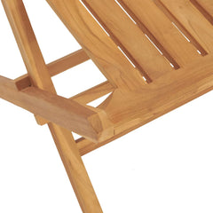 Folding garden chairs 4 pcs 47x47x89 cm solid teak