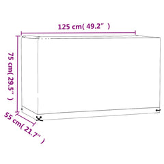 Puutarhakalustesuojat 2 kpl 8 purjerengasta 125x55x75 cm