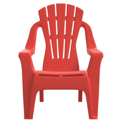 Garden chairs 2 pcs for children red 37x34x44 cm PP wood style