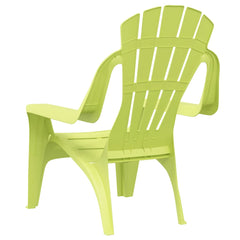 Garden chairs 2 pcs for children green 37x34x44 cm PP wood style