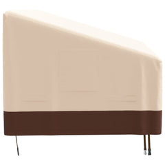 3-seater Bench cover beige 198x97x48/74 cm 600D Oxford