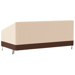 3-seater Bench cover beige 198x97x48/74 cm 600D Oxford