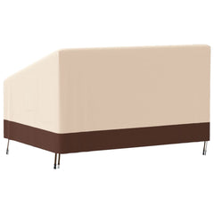 2-seater Bench cover beige 137x97x48/74 cm 600D Oxford