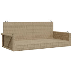 Keinupenkki beige polyrottinki 119x56x48 cm