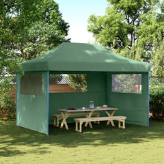 Taitettava Pop-Up Juhlateltta Oranssi 410X279X315 Cm