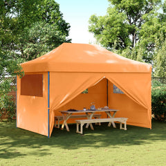 Taitettava Pop-Up Juhlateltta Oranssi 410X279X315 Cm