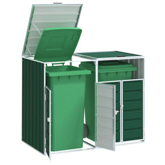 Wheelie Bin Säilytys Triple Bins 216X81X115Cm Teräs
