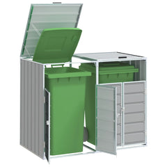 Wheelie Bin Säilytys Triple Bins 216X81X115Cm Teräs