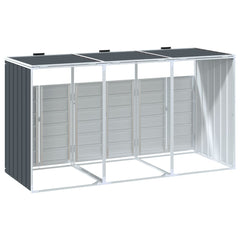 Wheelie Bin Säilytys Triple Bins 216X81X115Cm Teräs