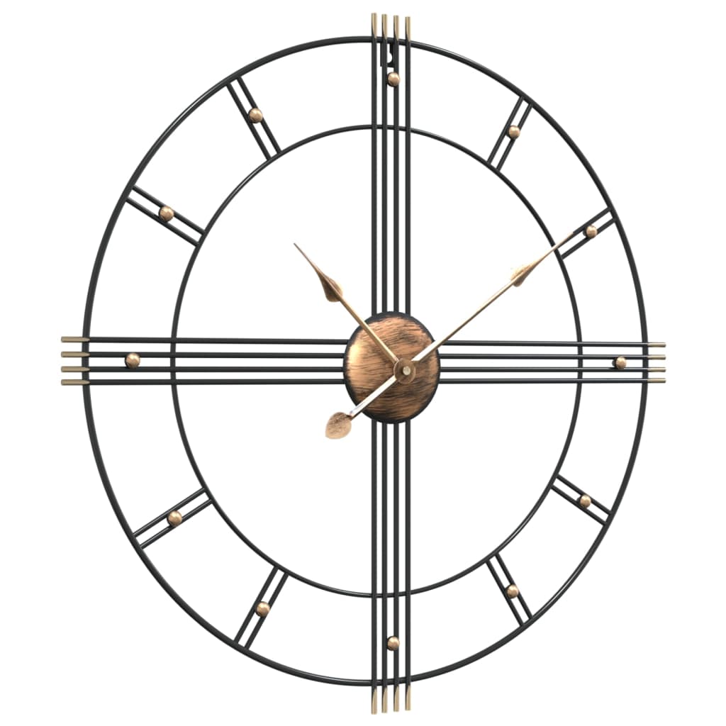 Seinäkello Musta Ø60 Cm Rauta