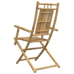 Taitettavat puutarhatuolit 2 kpl 53x66x99 cm bambu