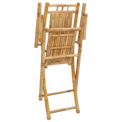 Taitettavat puutarhatuolit 2 kpl 53x66x99 cm bambu