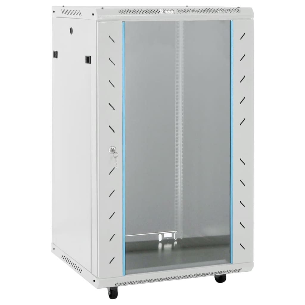 18U Verkkolaitekaappi Kääntyvät Jalat 19&quot; Ip20 60X60X100 Cm