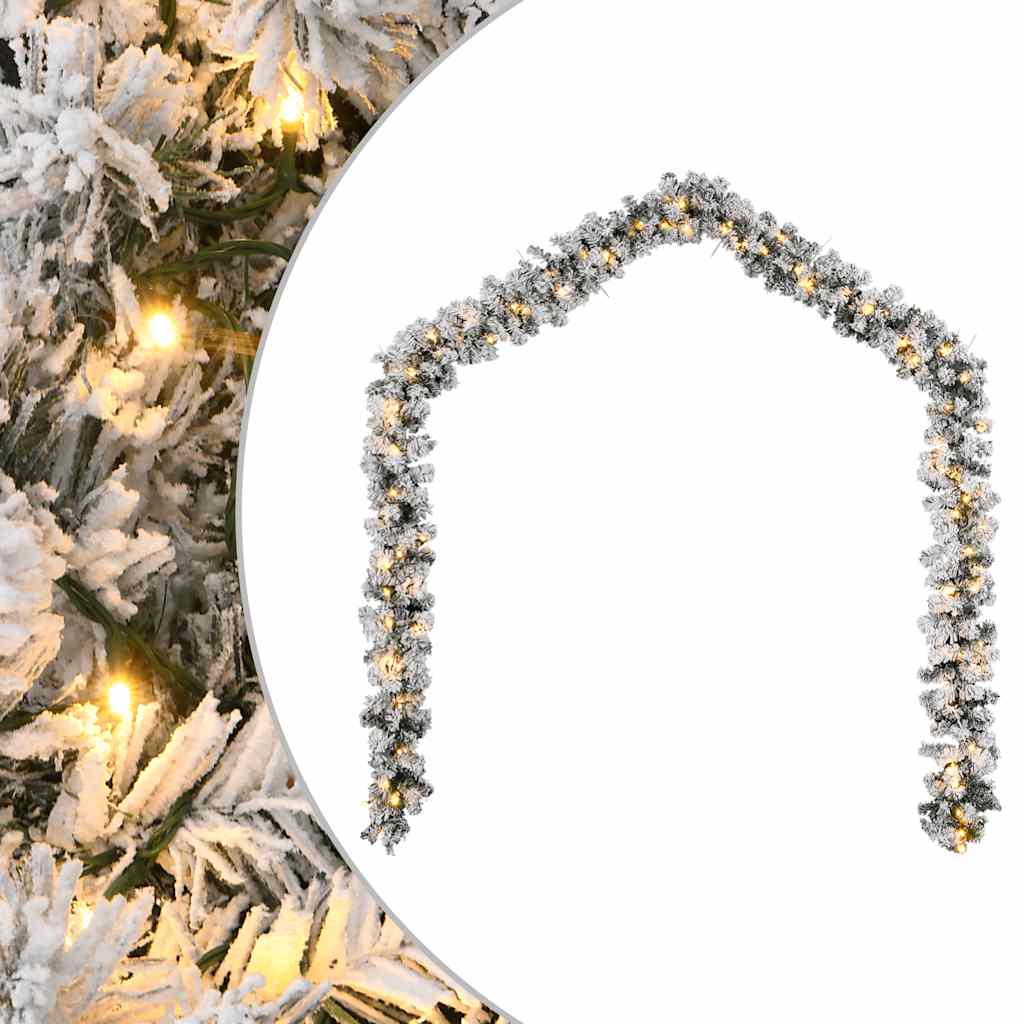 Jouluköynnös Led-Valoilla Vihreä Pvc