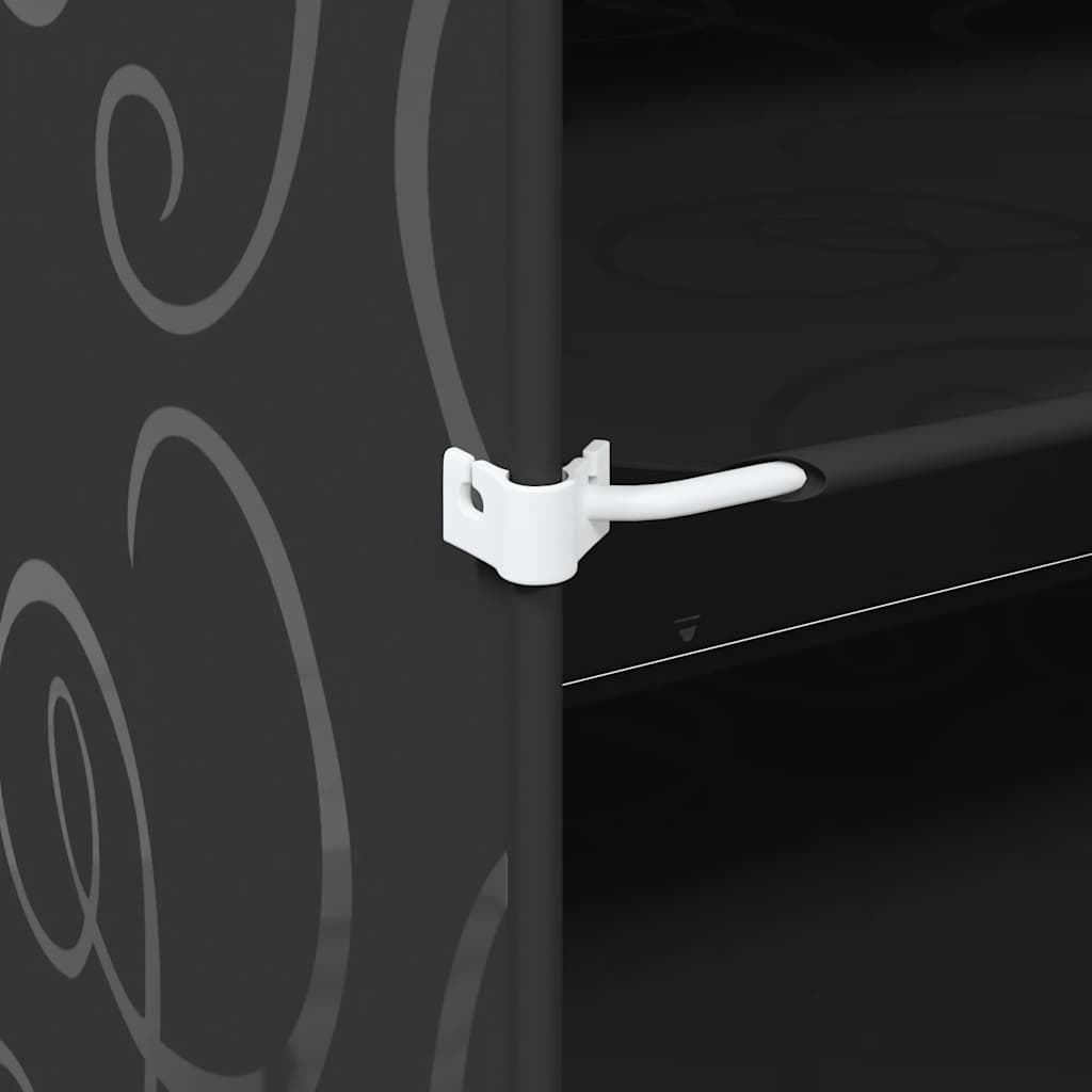 Säilytyslokero 9 Kuutiolla Ja Ovilla Musta Pp