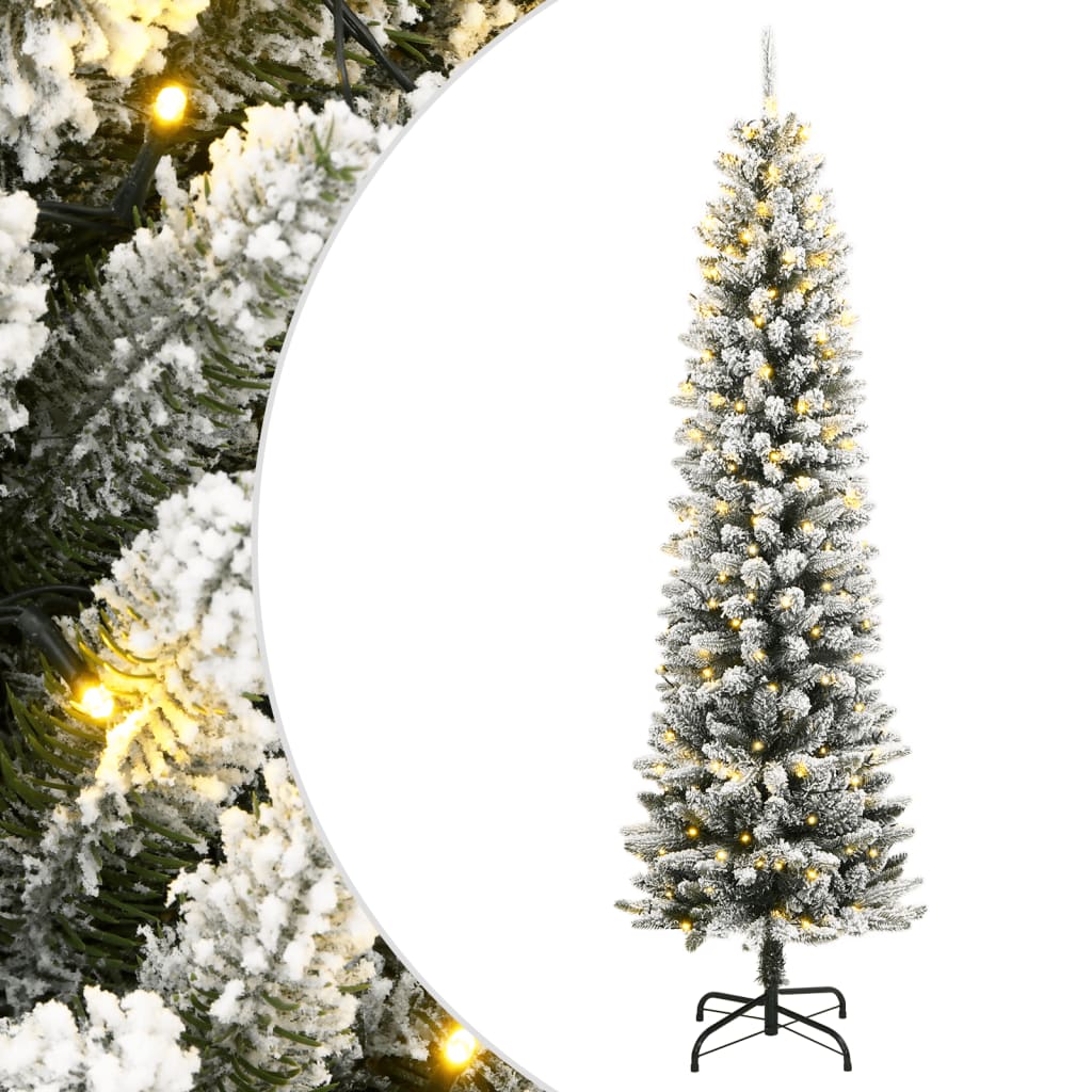 Tekojoulukuusi Lumihuurteella 300 Led-Valoa
