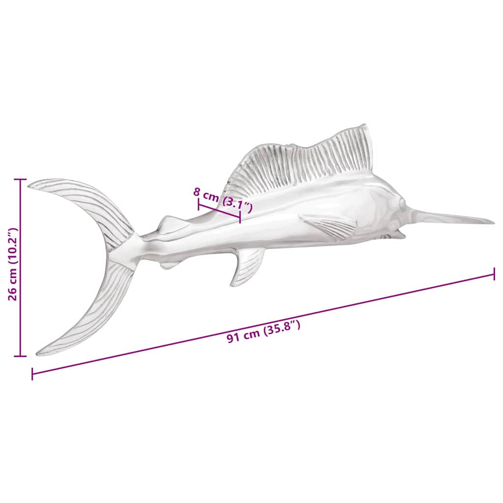 Veistos Hopea 91 X 8 X 26 Cm Alumiini