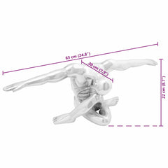 Veistos Hopea 63 X 20 X 22 Cm Alumiini