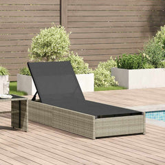 Aurinkotuoli Tyynyllä Beige 60 X 200 X 27Cm Polyrottinki