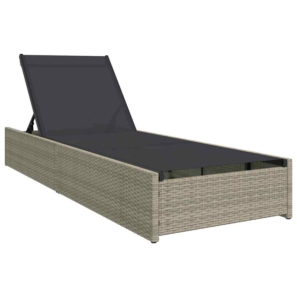 Aurinkotuoli Tyynyllä Beige 60 X 200 X 27Cm Polyrottinki