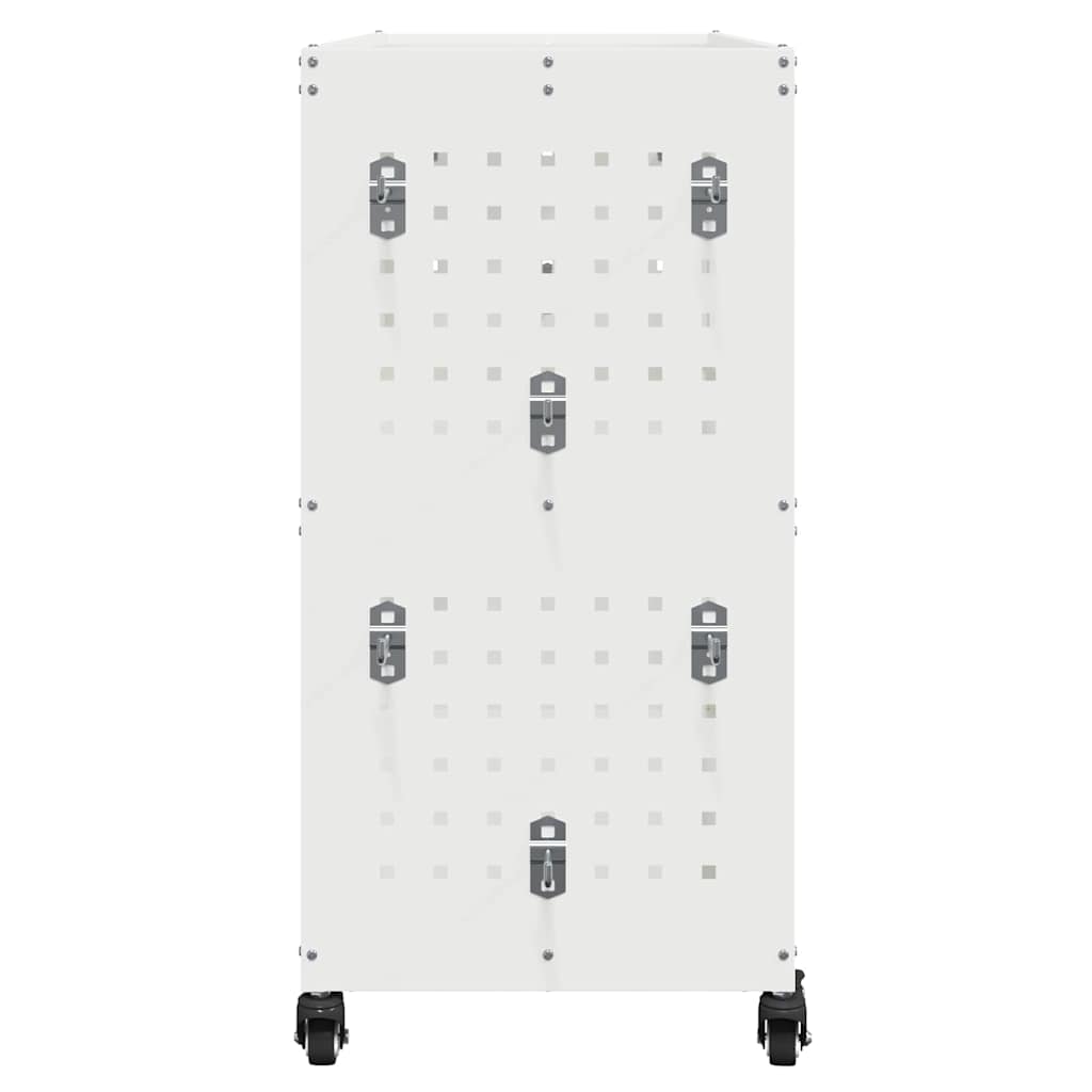 Työkalukärry Valkoinen 75 X 35 X 73 Cm Kylmävalssattu Teräs