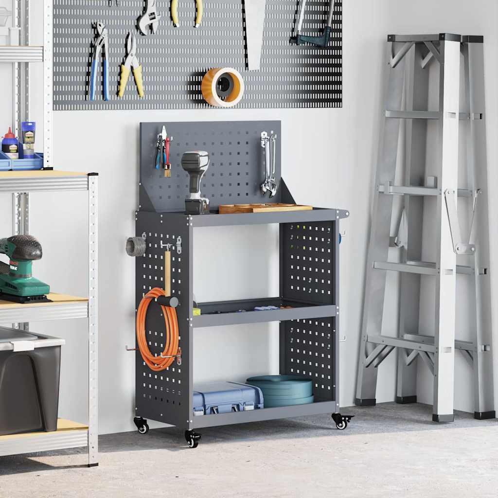 Työkalukärry Antrasiitti 65 X 35 X 111 Cm Kylmävalssattu Teräs