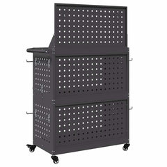 Työkalukärry Musta 65 X 35 X 111 Cm Kylmävalssattu Teräs