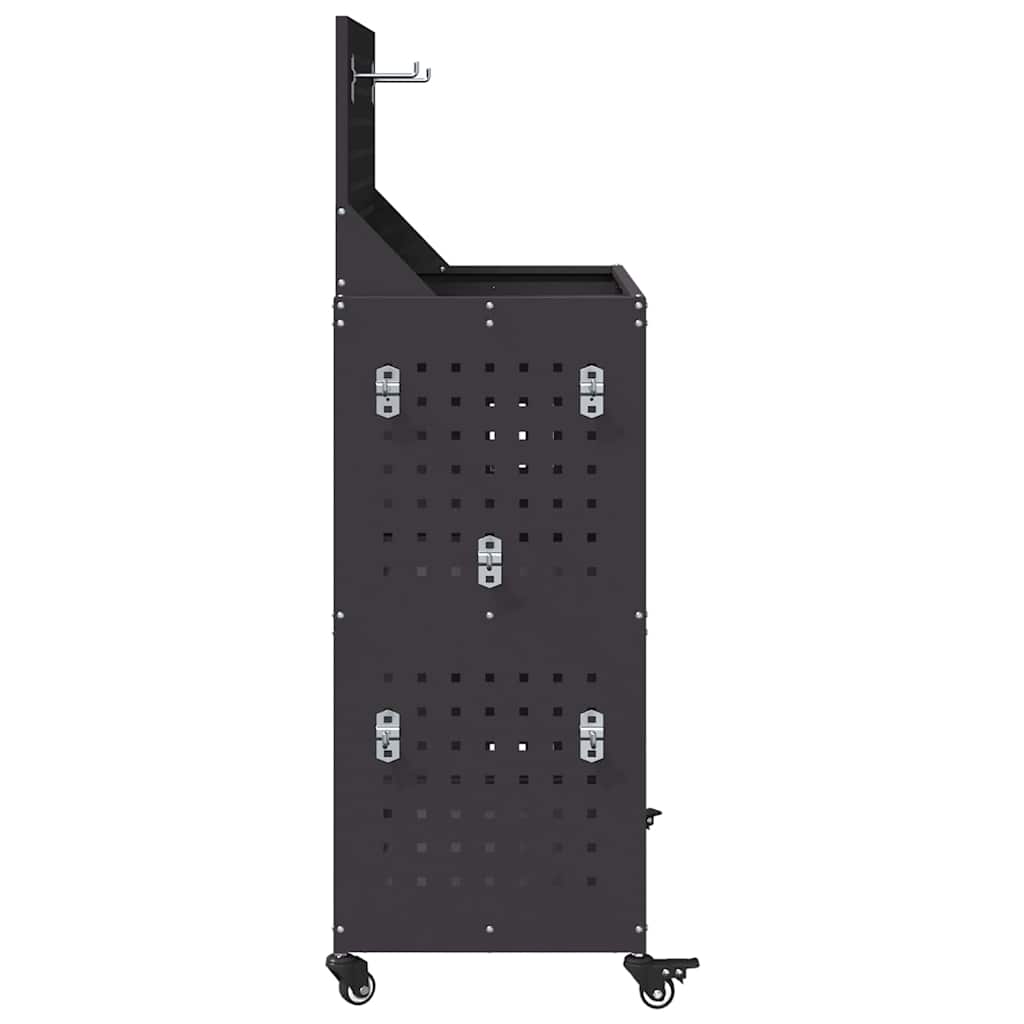Työkalukärry Musta 65 X 35 X 111 Cm Kylmävalssattu Teräs