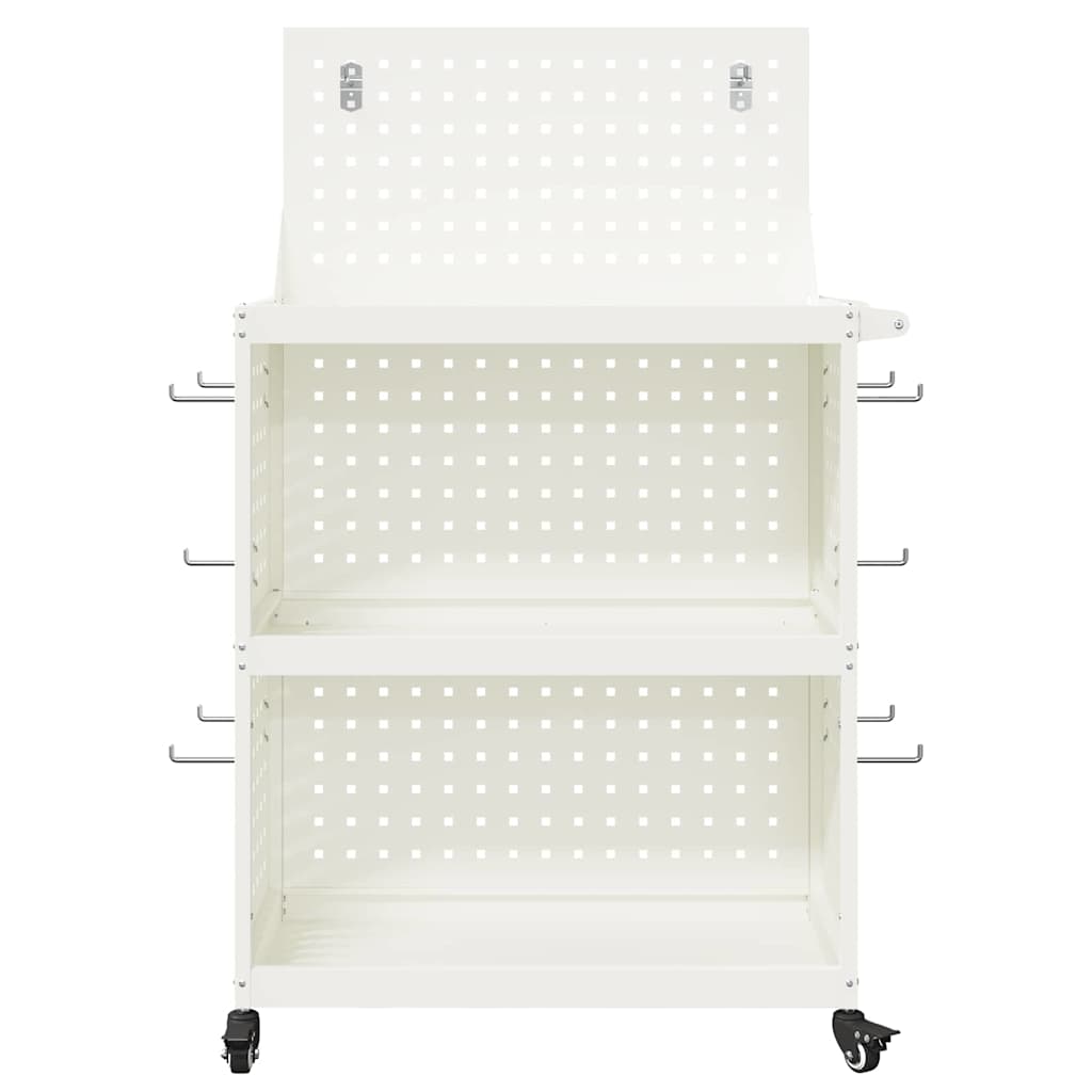 Työkalukärry Valkoinen 65 X 35 X 111 Cm Kylmävalssattu Teräs