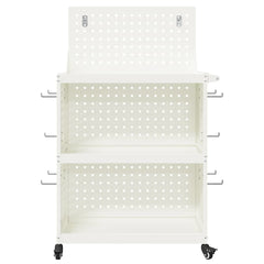 Työkalukärry Valkoinen 65 X 35 X 111 Cm Kylmävalssattu Teräs