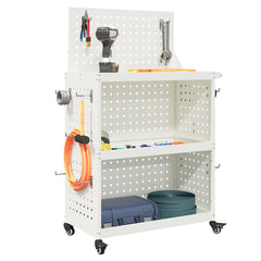 Työkalukärry Valkoinen 65 X 35 X 111 Cm Kylmävalssattu Teräs