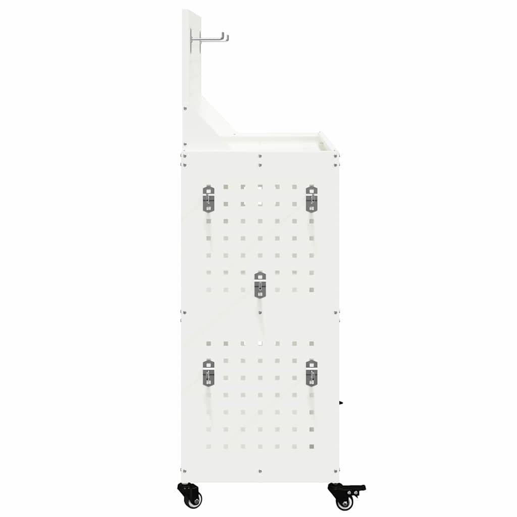 Työkalukärry Valkoinen 65 X 35 X 111 Cm Kylmävalssattu Teräs