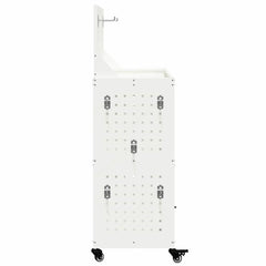 Työkalukärry Valkoinen 65 X 35 X 111 Cm Kylmävalssattu Teräs